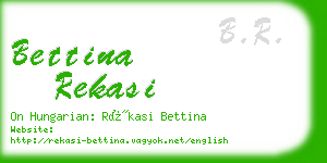 bettina rekasi business card